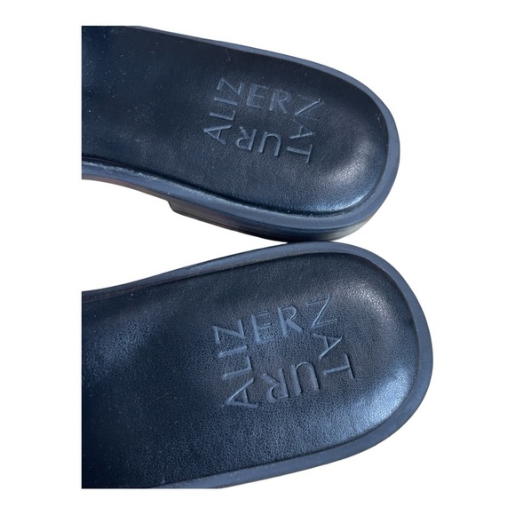 Naturalizer FARYN Leather Sandals, Women's Size 4.5, Snake Print Blue - Picture 6 of 9